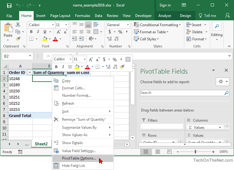 Excel For Mac Delete Table Names